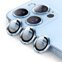 Newface iPhone 13 Pro Max Valdez Metal Kamera Lens - Sierra Blue