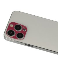 Newface iPhone 13 Pro Max Rainbow Kamera Lens Koruma Cam - Koyu Kırmızı
