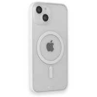 Newface iPhone 14 Kılıf Grand Magneticsafe Kapak - Beyaz