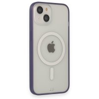 Newface iPhone 14 Kılıf Grand Magneticsafe Kapak - Mor