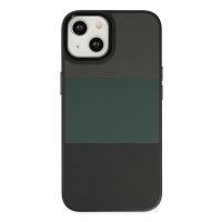 Newface iPhone 14 Kılıf King Kapak - Gri-Siyah