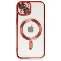 Newface iPhone 14 Kılıf Kross Magneticsafe Kapak - Kırmızı