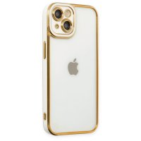Newface iPhone 14 Kılıf Liva Lens Silikon - Beyaz