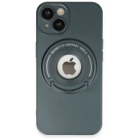Newface iPhone 14 Kılıf Lukka Magneticsafe Kapak - Koyu Yeşil