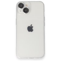 Newface iPhone 14 Kılıf Luko Lens Silikon - Gümüş