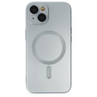 Newface iPhone 14 Kılıf Moshi Lens Magneticsafe Silikon - Sierra Blue