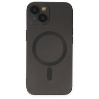 Newface iPhone 14 Kılıf Moshi Lens Magneticsafe Silikon - Siyah