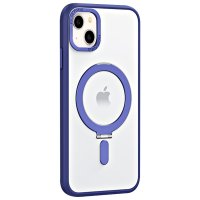 Newface iPhone 14 Kılıf Mudo Mat Magneticsafe Kapak - Lacivert