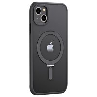 Newface iPhone 14 Kılıf Mudo Mat Magneticsafe Kapak - Siyah