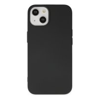 Newface iPhone 14 Kılıf Nano içi Kadife Silikon - Siyah