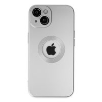 Newface iPhone 14 Kılıf Vamos Lens Silikon - Gümüş
