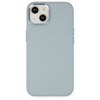 Newface iPhone 14 Plus Kılıf Asya Deri Silikon - Sierra Blue