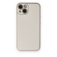 Newface iPhone 14 Plus Kılıf Coco Deri Silikon Kapak - Beyaz