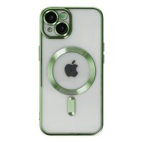 Newface iPhone 14 Plus Kılıf Kross Magneticsafe Kapak - Koyu Yeşil