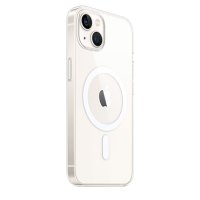 Newface iPhone 14 Plus Kılıf Magneticsafe Şeffaf Silikon - Şeffaf