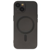 Newface iPhone 14 Plus Kılıf Moshi Lens Magneticsafe Silikon - Siyah