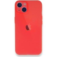 Newface iPhone 14 Plus Kılıf PP Ultra İnce Kapak - Kırmızı