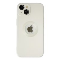 Newface iPhone 14 Plus Kılıf Vamos Lens Silikon - Beyaz