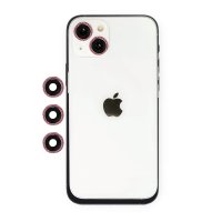 Newface iPhone 14 Plus Shine Kamera Lens - Pembe