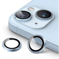 Newface iPhone 14 Plus Valdez Metal Kamera Lens - Sierra Blue