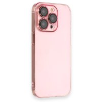 Newface iPhone 14 Pro Kılıf Armada Lensli Kapak - Rose Gold