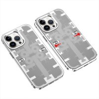 Newface iPhone 14 Pro Kılıf Mekanik Bumper Kapak - Gümüş