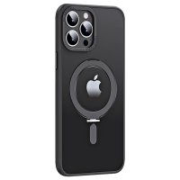Newface iPhone 14 Pro Kılıf Mudo Mat Magneticsafe Kapak - Siyah
