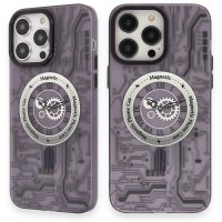 Newface iPhone 14 Pro Max Kılıf Apollo Magneticsafe Desenli Kapak - Apollo Mor - 5