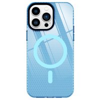 Newface iPhone 14 Pro Max Kılıf Beta Magneticsafe Silikon - Mavi