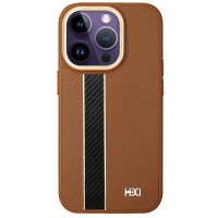 HDD iPhone 14 Pro Max Kılıf HBC-163 Times Kapak - Kahverengi