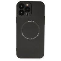 Newface iPhone 14 Pro Max Kılıf Jack Magneticsafe Lens Silikon - Siyah