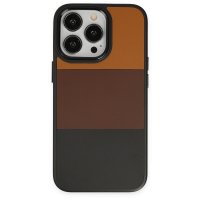 Newface iPhone 14 Pro Max Kılıf King Kapak - Taba-Siyah