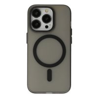 Newface iPhone 14 Pro Max Kılıf Lodos Magneticsafe Mat Kapak - Siyah