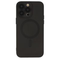 Newface iPhone 14 Pro Max Kılıf Moshi Lens Magneticsafe Silikon - Siyah