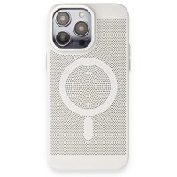 Newface iPhone 14 Pro Max Kılıf Plüton Magneticsafe Kapak - Beyaz