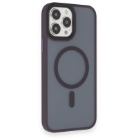 Newface iPhone 14 Pro Max Kılıf Trex Magneticsafe Kapak - Derin Mor