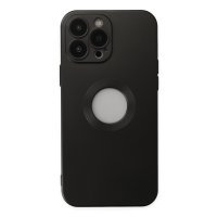 Newface iPhone 14 Pro Max Kılıf Vamos Lens Silikon - Siyah