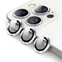 Newface iPhone 14 Pro Max Kuzoom Metal Kamera Lens - Gümüş
