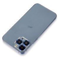Newface iPhone 14 Pro Max Metal Kamera Lens Koruma Cam - Mavi