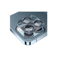 Newface iPhone 14 Pro Max Pers Alüminyum Kamera Lens - Sierra Blue