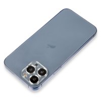 Newface iPhone 14 Pro Metal Kamera Lens Koruma Cam - Gümüş