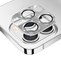 Newface iPhone 14 Pro Pers Alüminyum Kamera Lens - Gümüş
