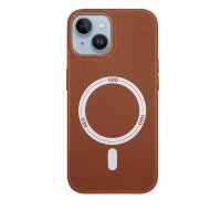 HDD iPhone 15 Kılıf HBC-157 Granada Magneticsafe Kapak - Kahverengi