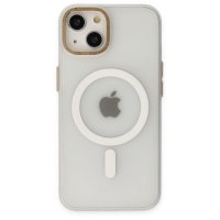Newface iPhone 15 Kılıf Lodos Magneticsafe Mat Kapak - Şeffaf