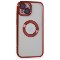 Newface iPhone 15 Kılıf Slot Silikon - Kırmızı