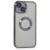 Newface iPhone 15 Kılıf Slot Silikon - Titan Gri