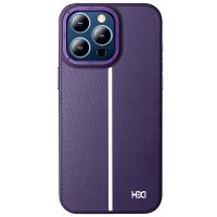 HDD iPhone 15 Pro Kılıf HBC-155 Lizbon Kapak - Derin Mor