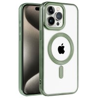 Newface iPhone 15 Pro Kılıf Kronos Magsafe Kapak - Koyu Yeşil