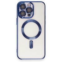Newface iPhone 15 Pro Kılıf Kross Magneticsafe Kapak - Lacivert