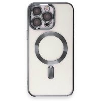 Newface iPhone 15 Pro Kılıf Kross Magneticsafe Kapak - Titan Gri